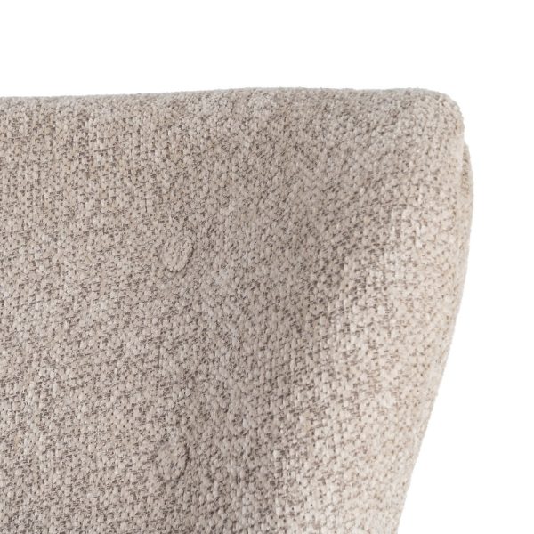 SILLÓN TAPIZADO BEIGE 78 X 77 X 72 CM