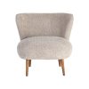 SILLÓN TAPIZADO BEIGE 78 X 77 X 72 CM