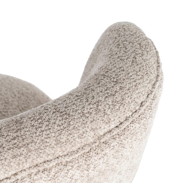 SILLÓN TAPIZADO BEIGE 78 X 77 X 72 CM