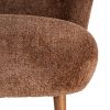 SILLÓN TAPIZADO MARRÓN 78 X 77 X 72 CM