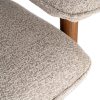 SILLÓN TAPIZADO BEIGE MADERA 97 X 86 X 80 CM