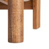 SILLÓN TAPIZADO BEIGE MADERA 97 X 86 X 80 CM