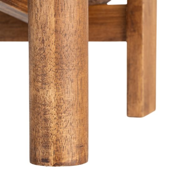 SILLÓN TAPIZADO MARRÓN MADERA 96 X 86,50 X 82,50 CM