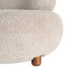 SILLÓN TAPIZADO BEIGE 93 X 93 X 79 CM
