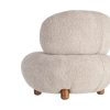 SILLÓN TAPIZADO BEIGE 93 X 93 X 79 CM