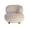 SILLÓN TAPIZADO BEIGE 93 X 93 X 79 CM