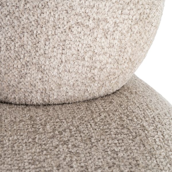 SILLÓN TAPIZADO BEIGE 93 X 93 X 79 CM
