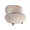 SILLÓN TAPIZADO BEIGE 93 X 93 X 79 CM