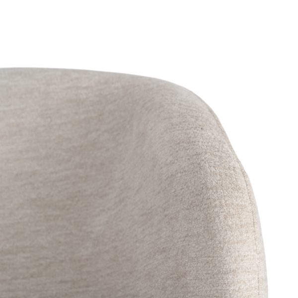 SILLA BEIGE TEJIDO-METAL CONTRACT 56,50 X 56 X 74,50 CM