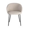 SILLA BEIGE TEJIDO-METAL CONTRACT 56,50 X 56 X 74,50 CM