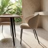 SILLA BEIGE TEJIDO-METAL CONTRACT 56,50 X 56 X 74,50 CM